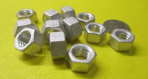 Aluminum Hex Nut, RH, 3/8-16" x 9/16 W x  21/64" Height. - 100 Pcs - Picture 1 of 12