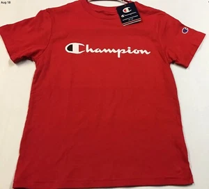 Champion Boys Red Short Sleeve Shirt  Size S  NWT - Picture 1 of 1
