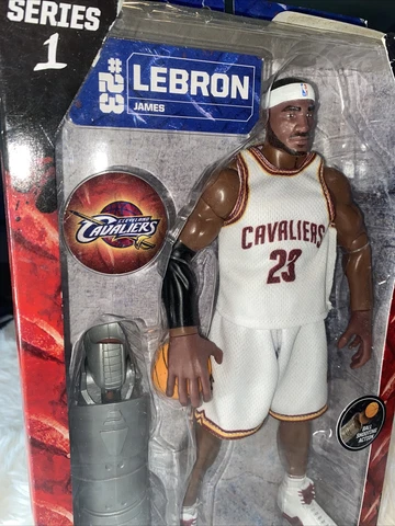 NBA HEROES Series 1 LEBRON JAMES #23 Cleveland Cavaliers 12" Figure - RARE/NEW Cover