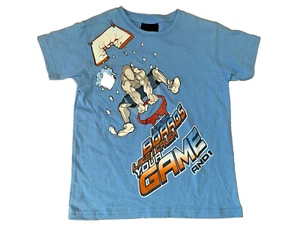 Neu mit Etikett And1 kurzärmliges Baumwoll-T-Shirt Größe 4 Junge Basketball-Motiv - Bild 1 von 3