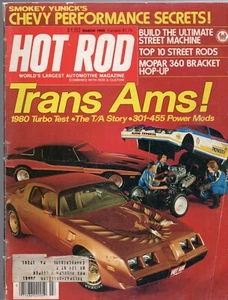 Hot Rod Magazine March 1980 Trans Ams TOP 10 STREET RODS Build Ultimatre Rod - Picture 1 of 1