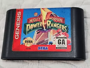 Mighty Morphin Power Rangers (Sega Genesis, 1994) Original-Zubehör-Hersteller authentisch funktioniert super! - Bild 1 von 5