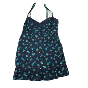 Arizona Jean Co Women's Designer Blue Flower Shirt Blouse Tank Size Large - Picture 1 of 6