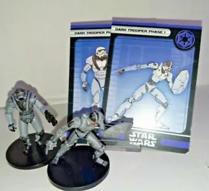Star Wars Miniaturen Dark Trooper Phase I 12 47/60 & Phase II 20 48/60 TTL 2 - Bild 1 von 2
