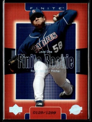 2003 Upper Deck Finite Level One Roger Deago Rookie 0129/1299 San Diego Padres - Image 1 of 2