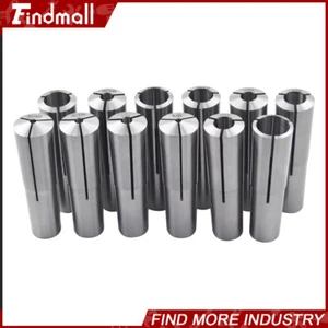 Findmall 12 Pcs #3 Morse Taper Shank Collets 3MT MT3 1/8" - 3/4" Chuck Set - Picture 1 of 14