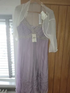 Monsoon Lilac Silk Dress - Picture 1 of 5