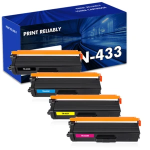 4PK For Brother MFC-L8610CDW MFC-L8900CDW Color Toner Cartridge TN433 TN431 Ink - Picture 1 of 8