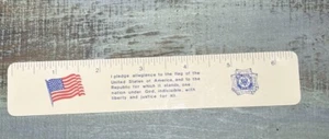 VFW Ladies Auxiliary Presidential Ruler Washington - Bush 1989 Vintage Pledge - Picture 1 of 12