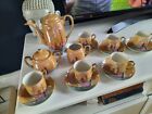 A Vintage 20thc Japanese Eggshell Porcelain 17 Piece Coffee Service Hand Painted