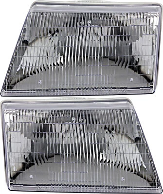 For 1998-2000 Mazda B2300 B2500 B3000 B4000 Headlight Halogen Set Pair - Image 1 of 4