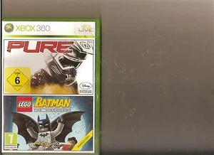 PURE AND BATMAN LEGO XBOX 360 / X BOX 360 2 GAMES - Picture 1 of 1
