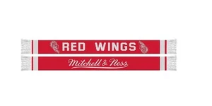 NWT NHL Detroit Red Wings Mitchell and Ness Scarf Vintage Throwback S109 M&N NEW - Picture 1 of 1