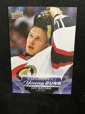 23-24 UD Series 2 Hockey Young Guns Canvas C224 Leevi Merilainen - Image 1 of 2