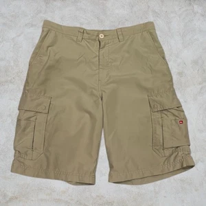 Vintage Quicksilver Shorts Mens 36W Beige Cargo Outdoor Hiking Pockets Surf Y2K - Picture 1 of 7