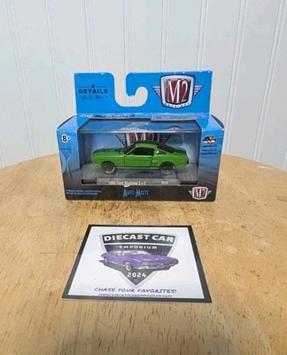 M2 Machines 66 1966 Ford Mustang 2+2 Auto-Meets Collectible Car R50 19-40 Green - Image 1 of 4