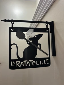 La Ratatouille Schild Disney Küche Wandbild Remy Koch Deko französisches Bistro Geschenk - Bild 1 von 4