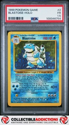 1999 Pokemon Game #2 Blastoise-Holo PSA 1.5 - Image 1 of 2