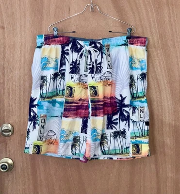Мужские Croft and Barrow тропический пляж пальмы дерево доска шорты плавки XXL 2XL - Изображение 1 из 4
