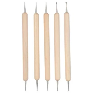 5pcs/set Pressure Tracing Pen Tool Nail Art Pottery Flower Dotting Pen Pressure - Picture 1 of 7