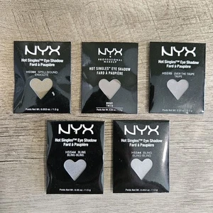 Mix Lot of 5 NYX Hot Singles Eye Shadow Refills HSS 81, 15, 64, 44 x2, Dark Colo - Picture 1 of 9