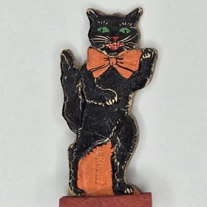 Altes Vintage Antik Halloween Deutsches Kegelspiel Schwarze Katze Germany 20er Jahre - Bild 1 von 22