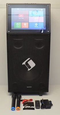 auna Pro KTV Karaoke-System Mobile PA Soundanlage Lautsprecher Trolley BT WIFI - Bild 1 von 4