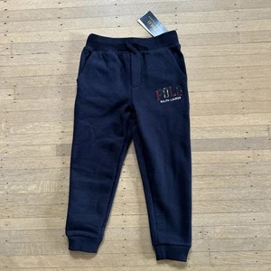 Polo Ralph Lauren authentische Kleinkinder Jungen schwarze Jogginghose, Größe 5T, neu mit Etikett - Bild 1 von 6