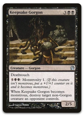 Keepsake Gorgon #93 (NM) Theros THS Magic MTG - Image 1 of 2