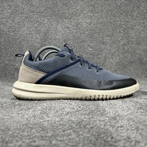 Cole Haan Grand+ Hybrid Mens Size 10 Navy Woven Leather Comfort Shoes Used - Picture 1 of 11