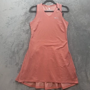 Vestido de golf Macade para mujer grande calce ajustado rosa coral sin mangas elástico rendimiento - Imagen 1 de 14