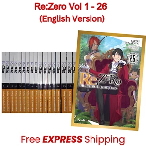 Re:Zero−Starting Life in Another World Light Novel Versione Eng Vol 1-26 SET COMPLETO - Foto 1 di 22
