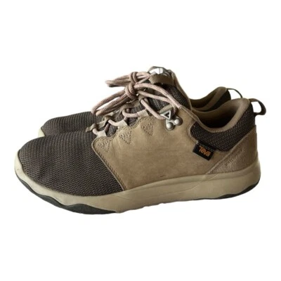 Teva Zapatos Mujer 8 Arrowood WP Tenis Cuero Marrón Con Cordones 1012450 Exterior Foto 1 de 4