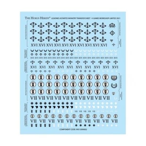 Legion Astartes Infantry TRANSFER SHEET Horus Heresy Warhammer New - Foto 1 di 1