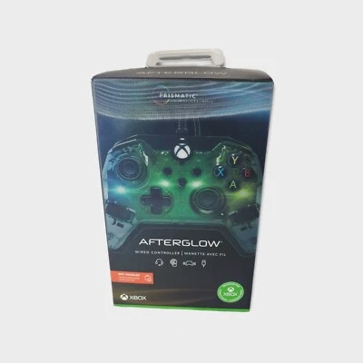 Prismatic Afterglow Wired Xbox Controller RGB Hue Color Lights - [Clear] - Image 1 of 3
