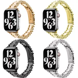 Solid Stainless Steel Metal Strap for iWatch Ultra Series 9 8 7 6 SE 5 4 3 2 1 - Picture 1 of 44