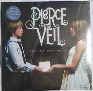 Pierce The Veil Selfish Machines Green in Clear Color - Vanilla Splatter In Hand - Foto 1 di 5