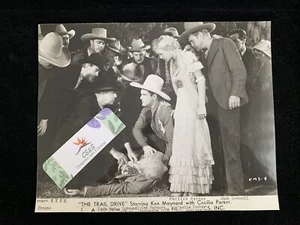 Original 1933 The Trail Drive Ken Maynard, Cecilia Parker & Jack Rockwell Photo - Picture 1 of 2