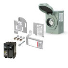 7700-12500 Watt Generator Interlock Kit w/ Inlet Box for Square D Homeline Panel