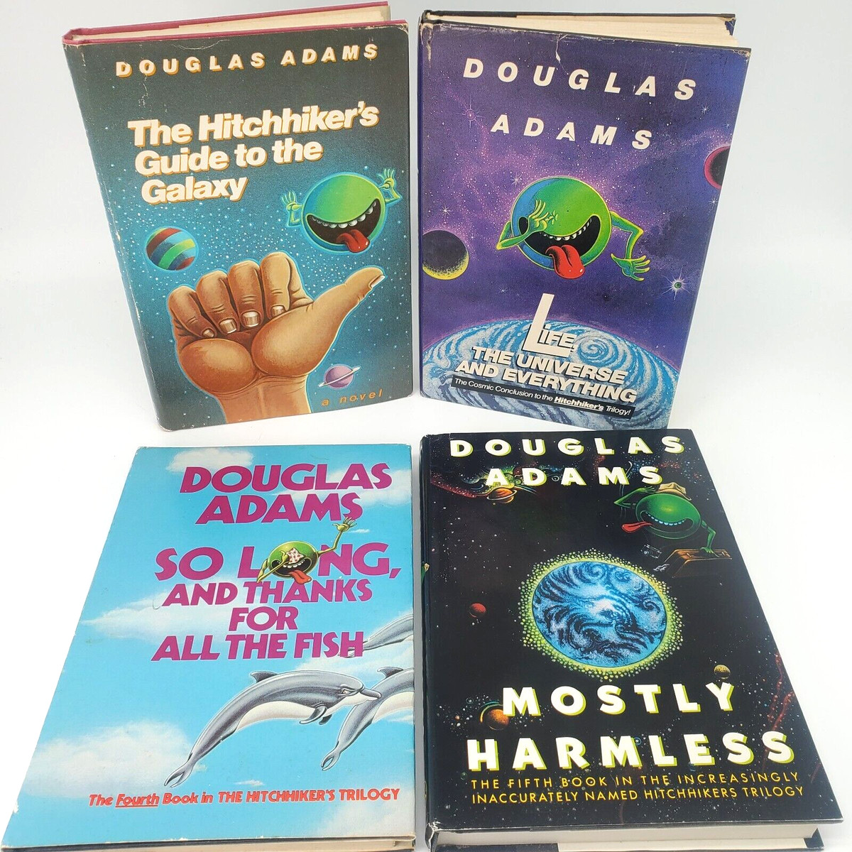 Douglas Adams Hardcover Illustrated Fiction Books with Dust
