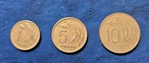 1968 Uruguay ( 1,5,10, ) Centesimos (Lot Of 3) Nickel-Brass( KM.#49,50,51 ) - Picture 1 of 2