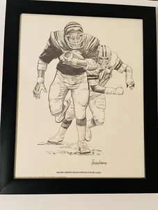 1981 Framed Art Print -Archie Griffin / Cincinnati Bengals -Shell Oil Company - Picture 1 of 7