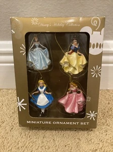 Disney Christmas Collection Miniatur Ornament Set 4 Prinzessinnen Neu im Karton - Bild 1 von 5