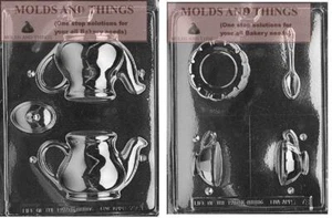 Tea Pot Tea cup and saucer chocolate candy mold - Picture 1 of 1