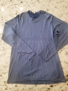 Lululemon Mens XL Vented Tech L/S Workout Shirt Steel Blue FAST SHIP! D31 - Picture 1 of 1