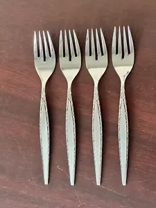 NOS Community Oneida Venetia Set forchette per insalata inox brunite/4 posate - Foto 1 di 3