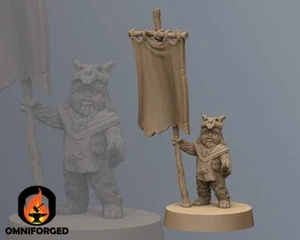 Star Wars Legion Ewok Standard Bearer Miniature 3D Printed Resin Mini Proxy - Picture 1 of 1