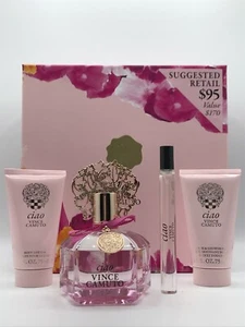 Vince Camuto Ciao Women 4pc Set Parfum Spray 3.4 oz Body Lotion Shower Gel Mini - Picture 1 of 5
