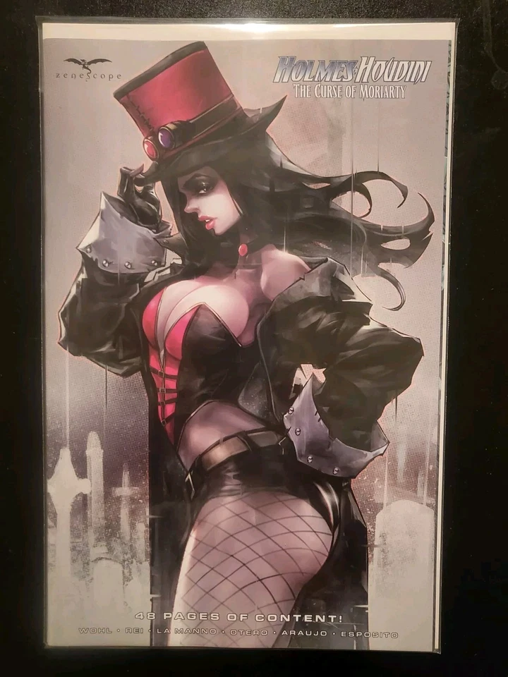 HOLMES & HOUDINI: CURSE OF MORIARTY #1 - RARE IVAN TAO VARIANT - ZENESCOPE - image 1 of 1