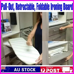 Pull Out Foldable Ironing Board Home Apartment Space Saving Folding Iron Gift - Picture 1 of 6
